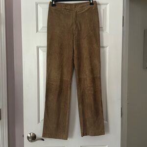 Vintage Ralph Lauren 100% Suede straight leg pants
